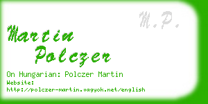 martin polczer business card